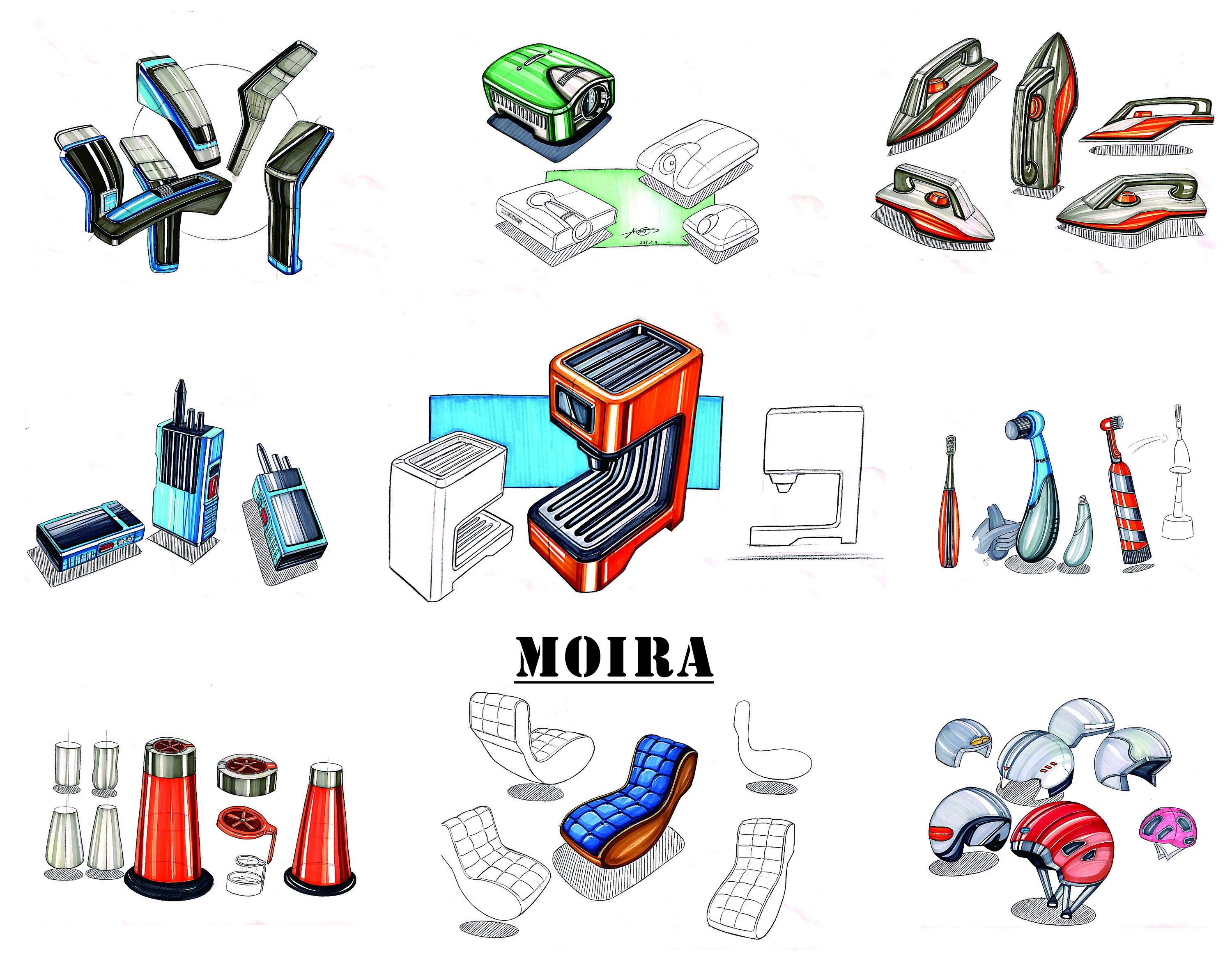 臨摹中汲取靈感 探析moira茸的電子產品設計手繪藝術
